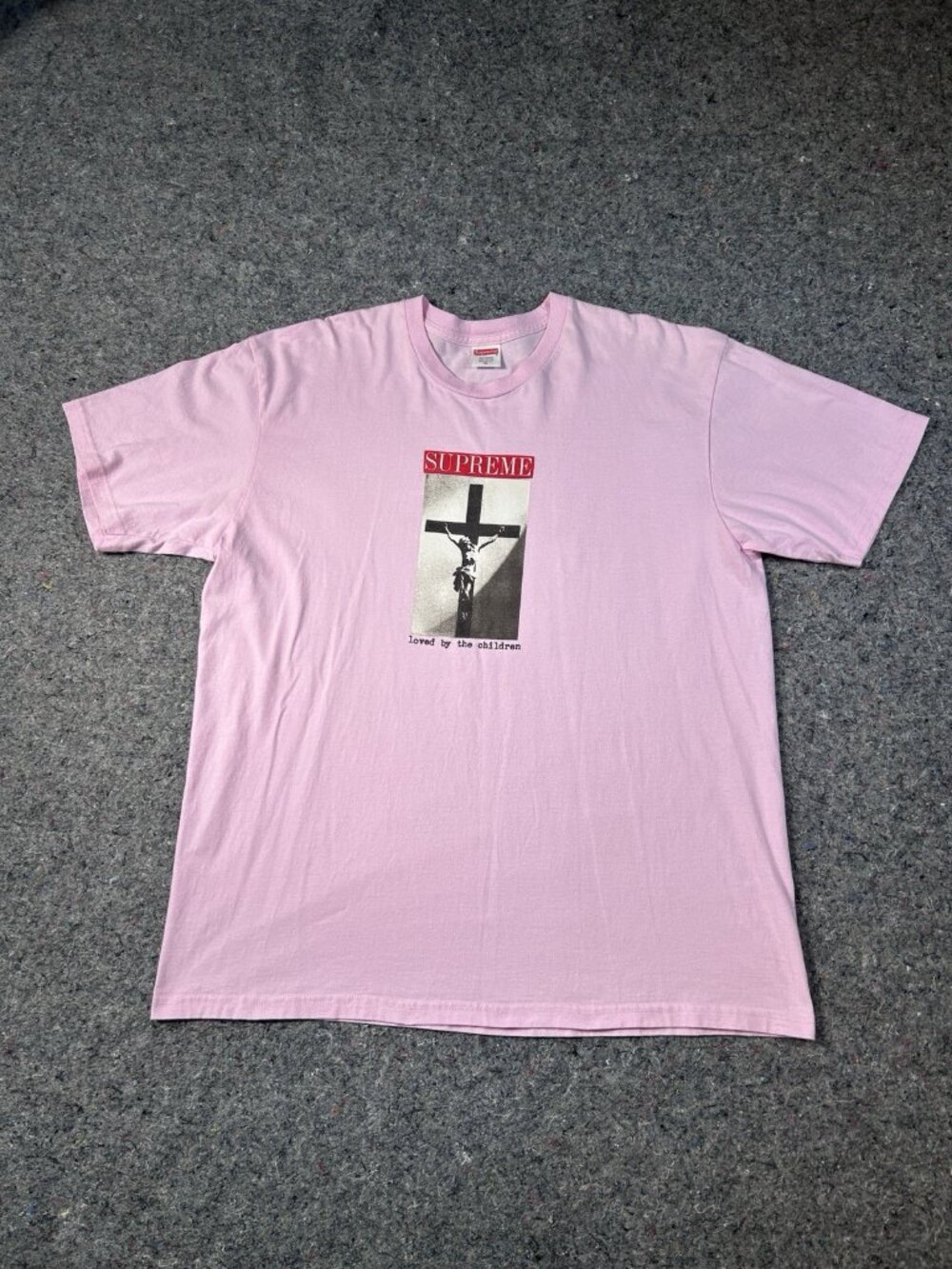 Supreme “Loved By The Children” Tee, Light Pink — SS20, size XL